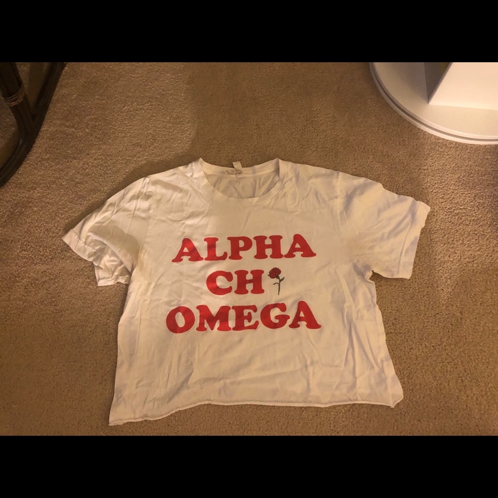 Bundle of 2 trendy alpha chi omega T-shirt’s